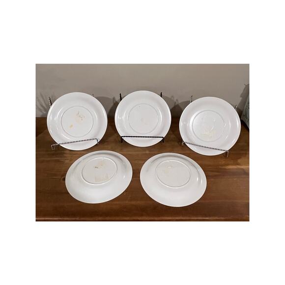 Set of 5 Italy Melamine Plates Birdhouse Garden Design Made in Italy Cottagecore - Picture 8 of 8